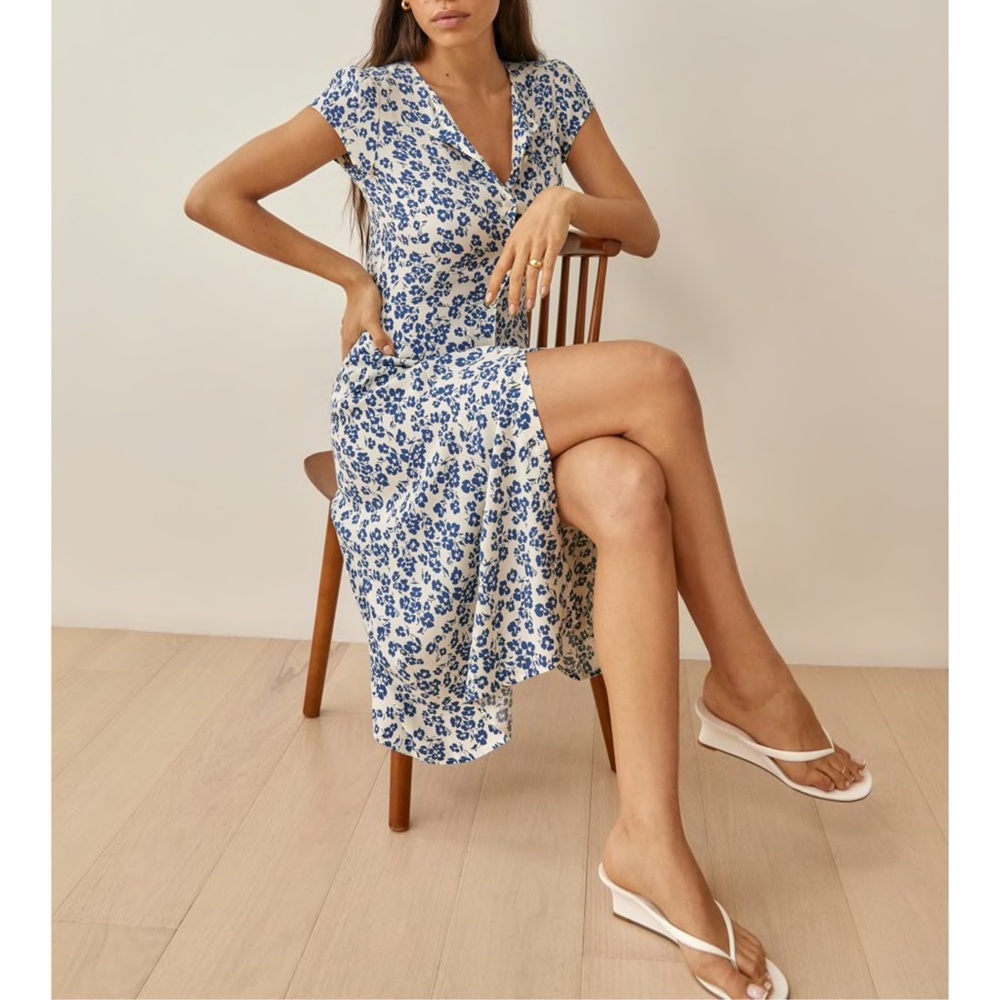 NEW Reformation Fauna Dress Milanesa 0 - Picture 16 of 17